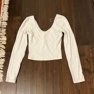 Align long sleeve in white opal